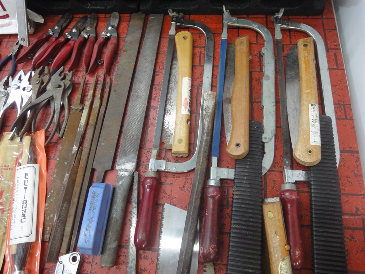A15-3M5446/【工具大量】手工具 色々★ペンチ・ノコギリ、ドライバー・モンキー・ヤスリ・レンチなど※沖縄/離島発送不可