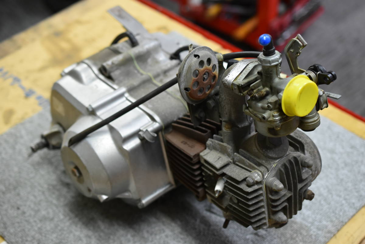 カブ 90 エンジン 実動 キャブ付 HA02 12V カブ90 モンキーなどに　　 ★新規IDの方は入札前に「質問欄」より事前にお声掛けください