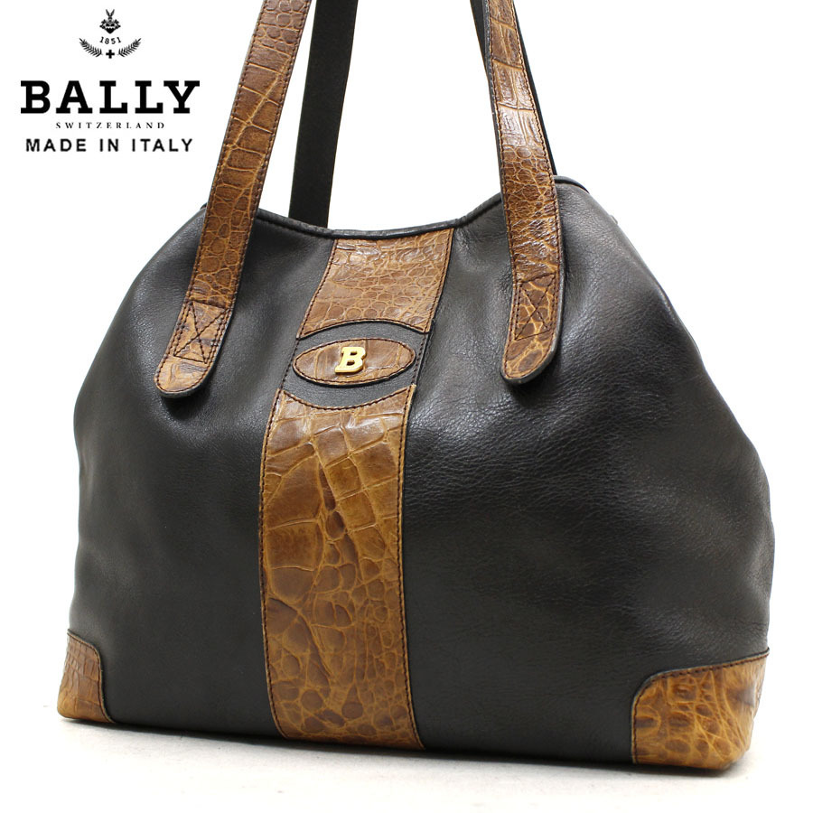 ☆参考価格18万円 美品 スイス老舗 イタリア製 BALLY バリー 仔牛革