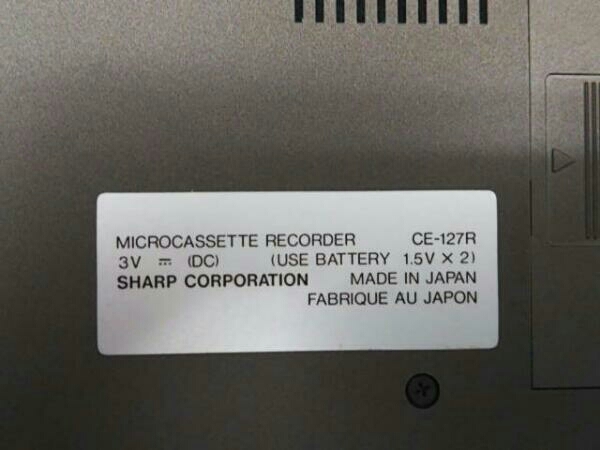 ジャンク SHARP CE-127R ポケットコンピューター専用 シャープマイクロ