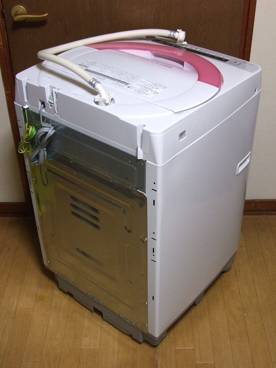 札幌市内無料配送】 シャープ 洗濯機 ES-GE60P-P 2015年製 完動品 6.0