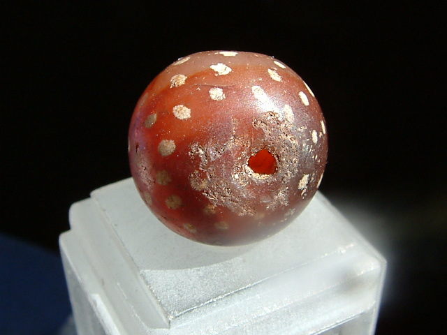 173..《天珠八仙》(大玉)Etched Carnelian DZI 古代紋..約2㎝
