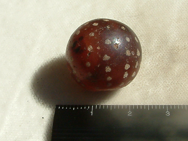 173..《天珠八仙》(大玉)Etched Carnelian DZI 古代紋..約2㎝