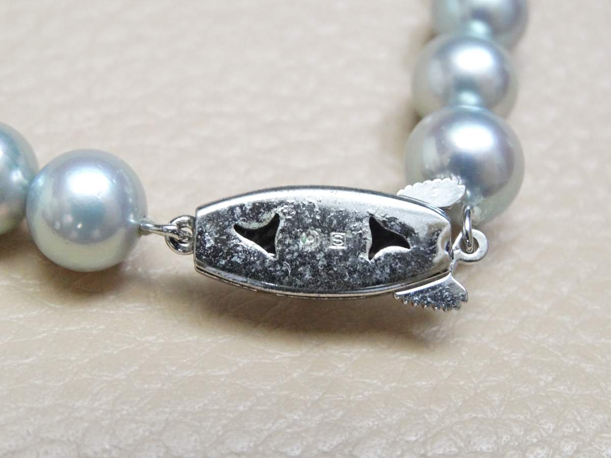 ☆1円～田崎真珠 TASAKI アコヤグレーパール ネックレス 7.5～8.0mm 