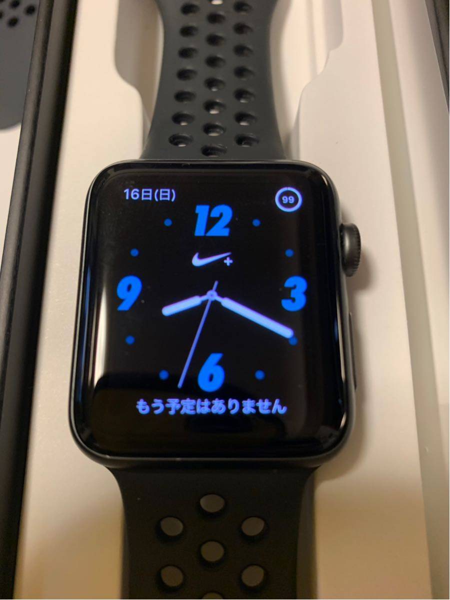 中古 Appleアップルウォッチ シリーズ3アップル『Apple Watch Series3 Nike+ 42mm  GPSモデル』MQL42J&frasl;A
