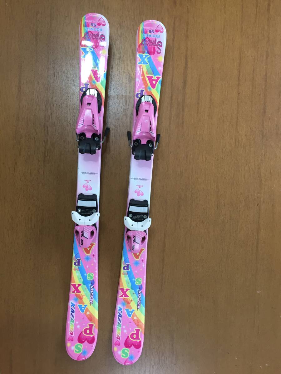 女児 スキー板 ブーツ ストック セット (ブーツサイズ 19-20cm) カザコ スパックス_1