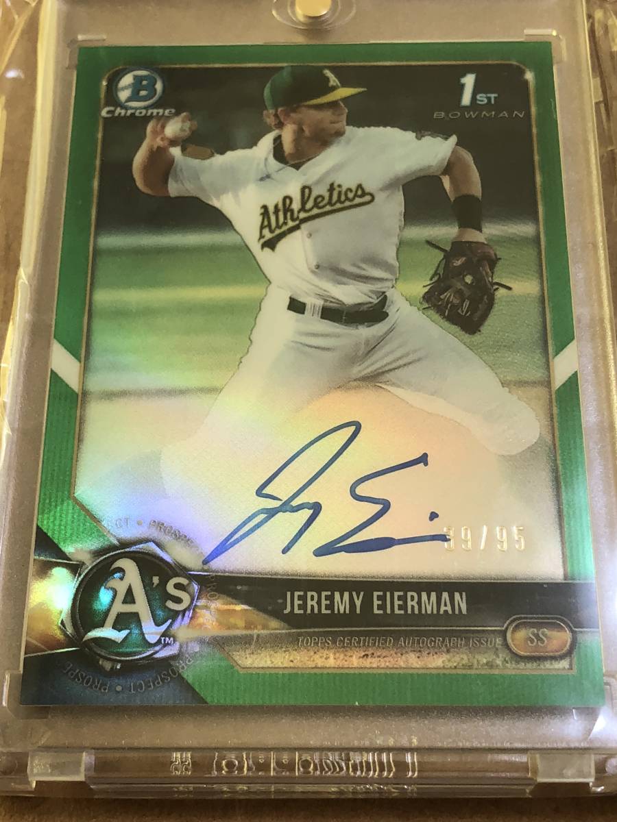 Bowman 0 Draft Jeremy Eierman Chrome - Baseball 1st | eBay Auto Checklist, A's Paper Box