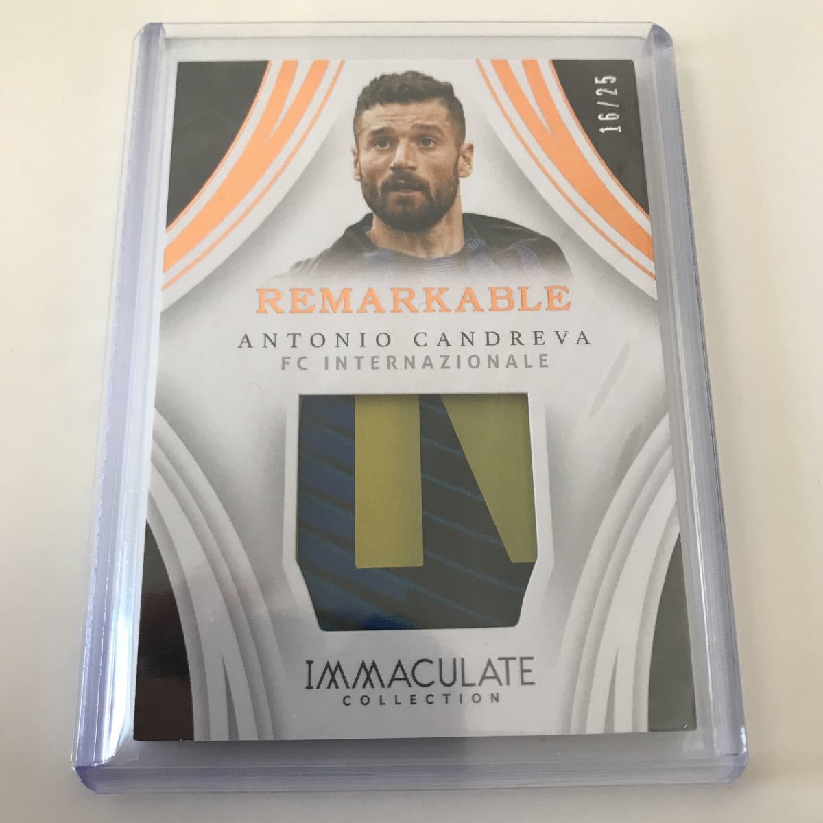 panini immaculate 25枚限定パッチ アントニオ カンドレーヴァ インテル イタリア_1
