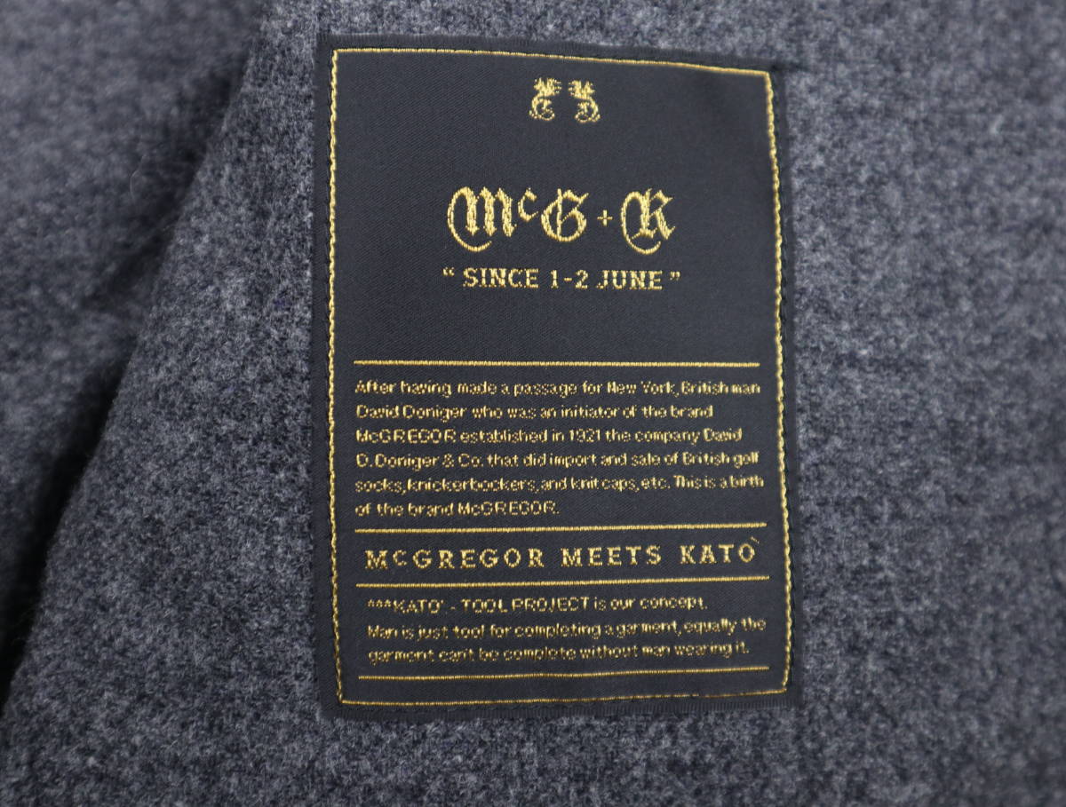 美品☆McGREGOR MEETS KATO×MOONマクレガー ツイードウールジャケット 