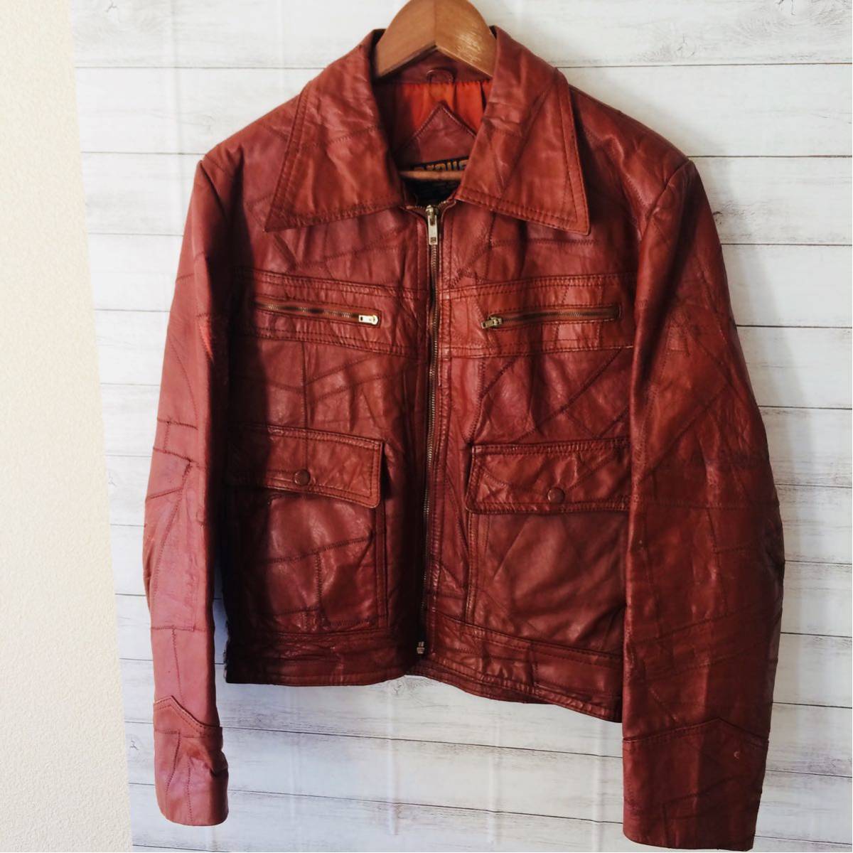 ECHTES LEDAR レーシング シングルライダース ジャケット 50 ECHTES LEDAR レーシング シングルライダース ジャケット 50