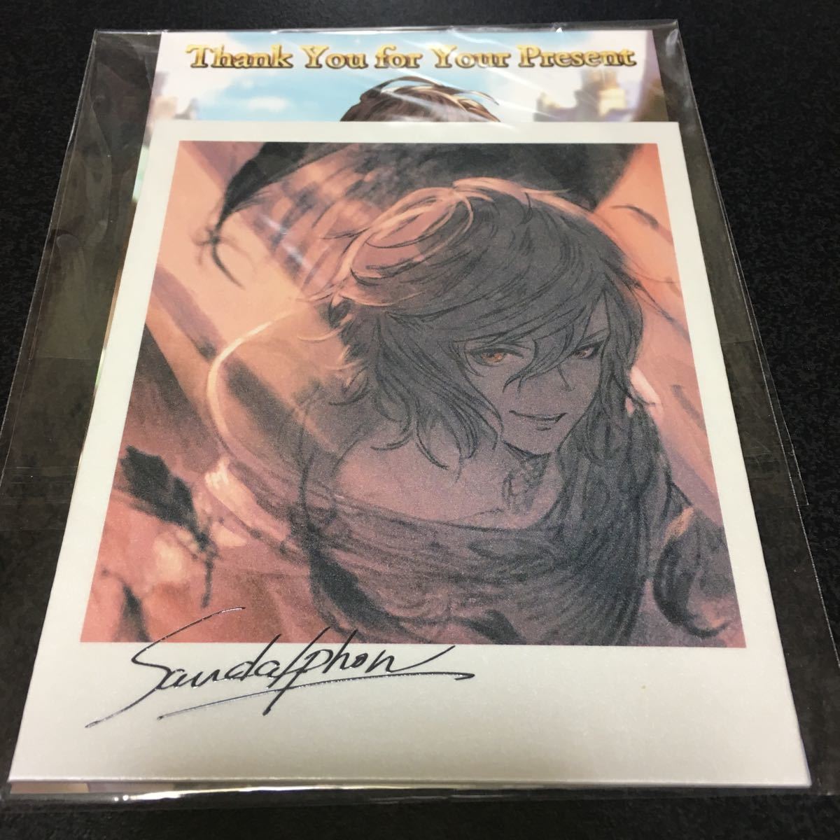 サンダルフォン　グランブルーファンタジー 2018 バレンタイン・ホワイトデー 色紙　イラストカード 　ポストカード