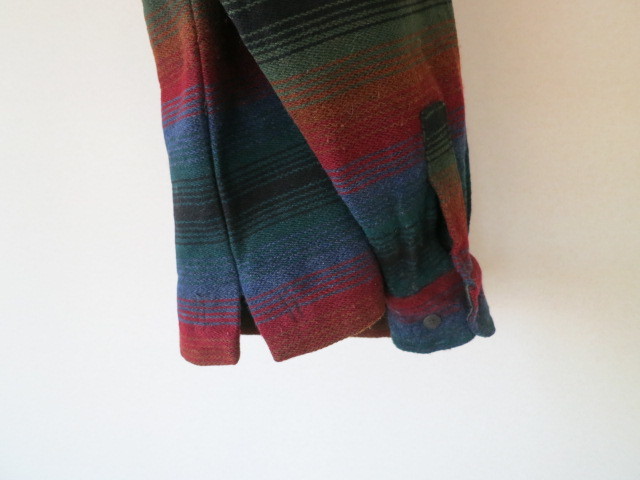 メキシカンパーカタイプ 90'sウールリッチ ネイティブボーダー柄ウール