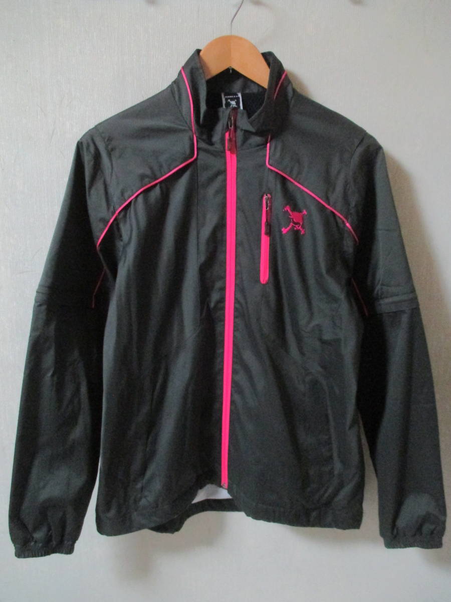 OAKLEY オークリー スカル刺繍 2WAY 裏起毛 ゴルフブルゾン Lサイズ