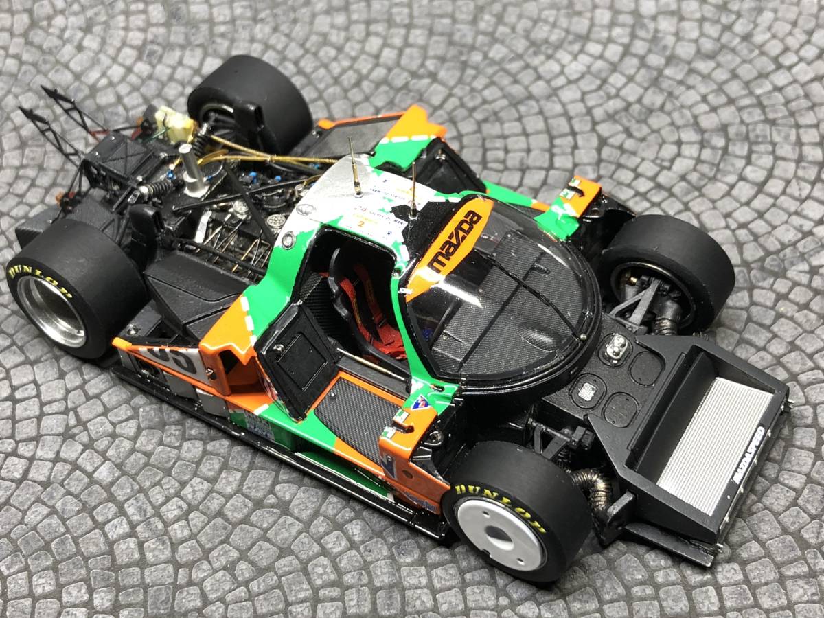 マツダ ルマン24 787B コックピット ピットクルー ポスター 旧車 当時物 1/43 MAZDA 787B 1991年ルマン24時間優勝車 （MFH製キットをディテール