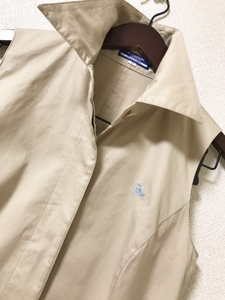 BLUE BURBERRY チェック柄 バーバリーブルーレーベルハニーカラー