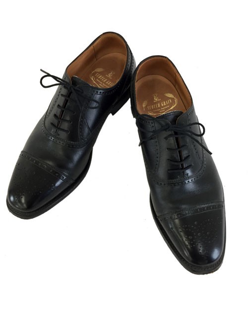 【定番，品質保証】 scotch grain hirokawa スコッチグレインヒロカワ ストレートチップ 高級 ビジネスシューズ size:24.5ｃｍ 本革 黒 /01349(24.5cm)｜売買されたオークション情報、yahooの商品情報をアーカイブ公開 - オー 24.5cm
