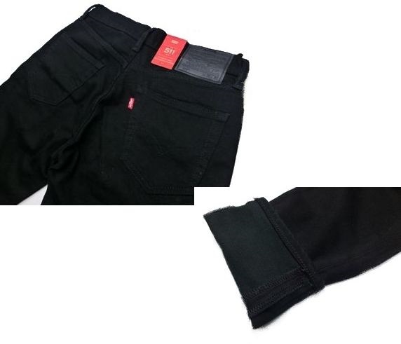 B273新品▽ リーバイス 511 スリム ジーンズ W30L32 ブラックデニム 