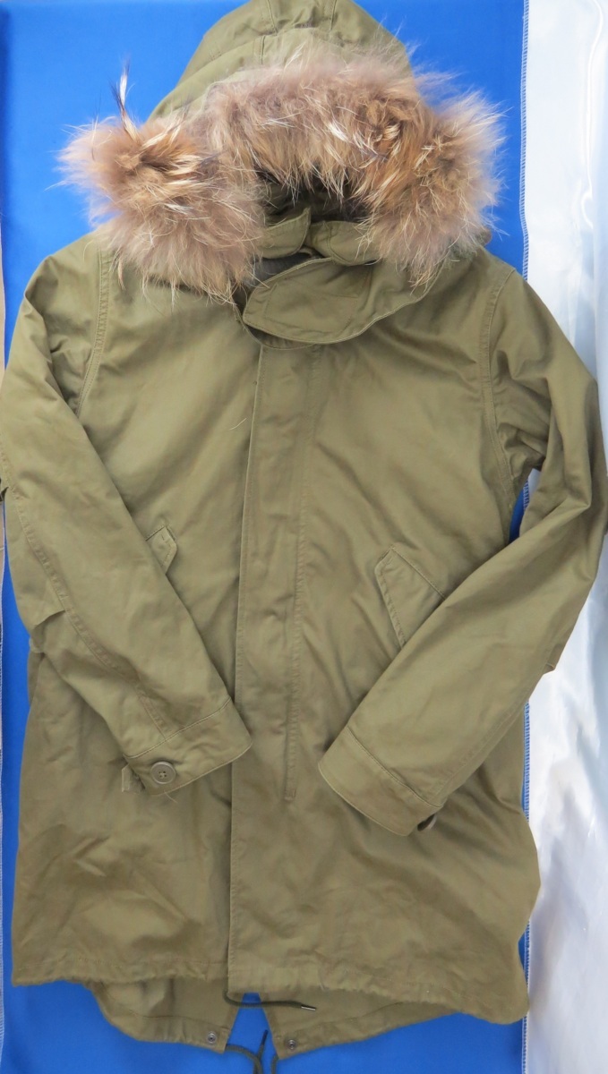 ◎JOURNAL STANDARD/ジャーナルスタンダード モッズコート　ライナー付き 裏ボア ミリタリー カーキ グリーン