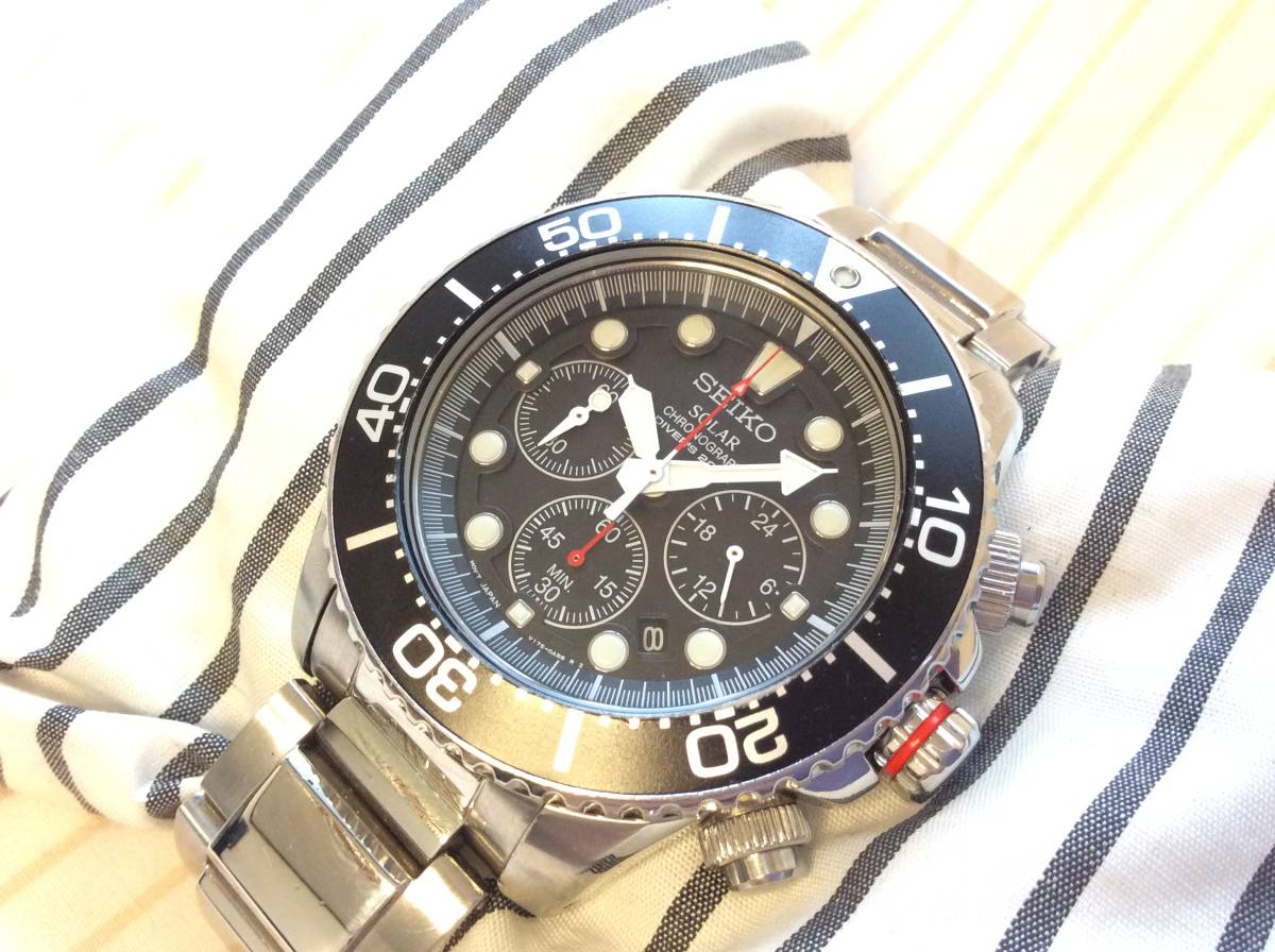 SEIKO セイコー プロスペックス ダイバーズ ソーラー クロノグラフ 