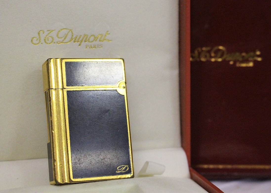 【送料無料，人気】 63JAA ライター S.T.Dupont PARIS エス テー デュポン パリス MADE IN FRANCE 刻印あり フリント付属 ガスライター ギャツビー 金&times;黒(デュポン)｜売買されたオークション情報、yahooの商品情報をアー デュポン