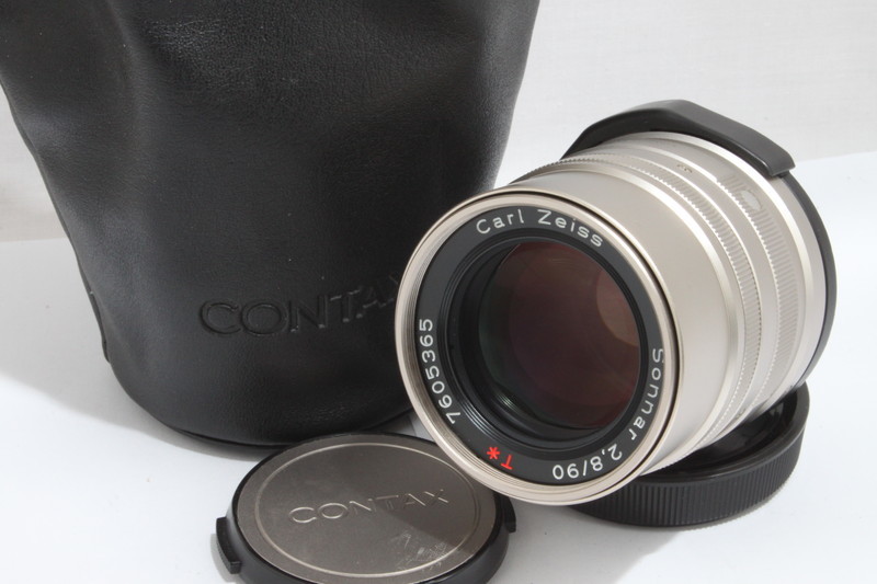 CONTAX コンタックス Carl Zeiss Sonnar 90mm F2.8 T* ケース付き