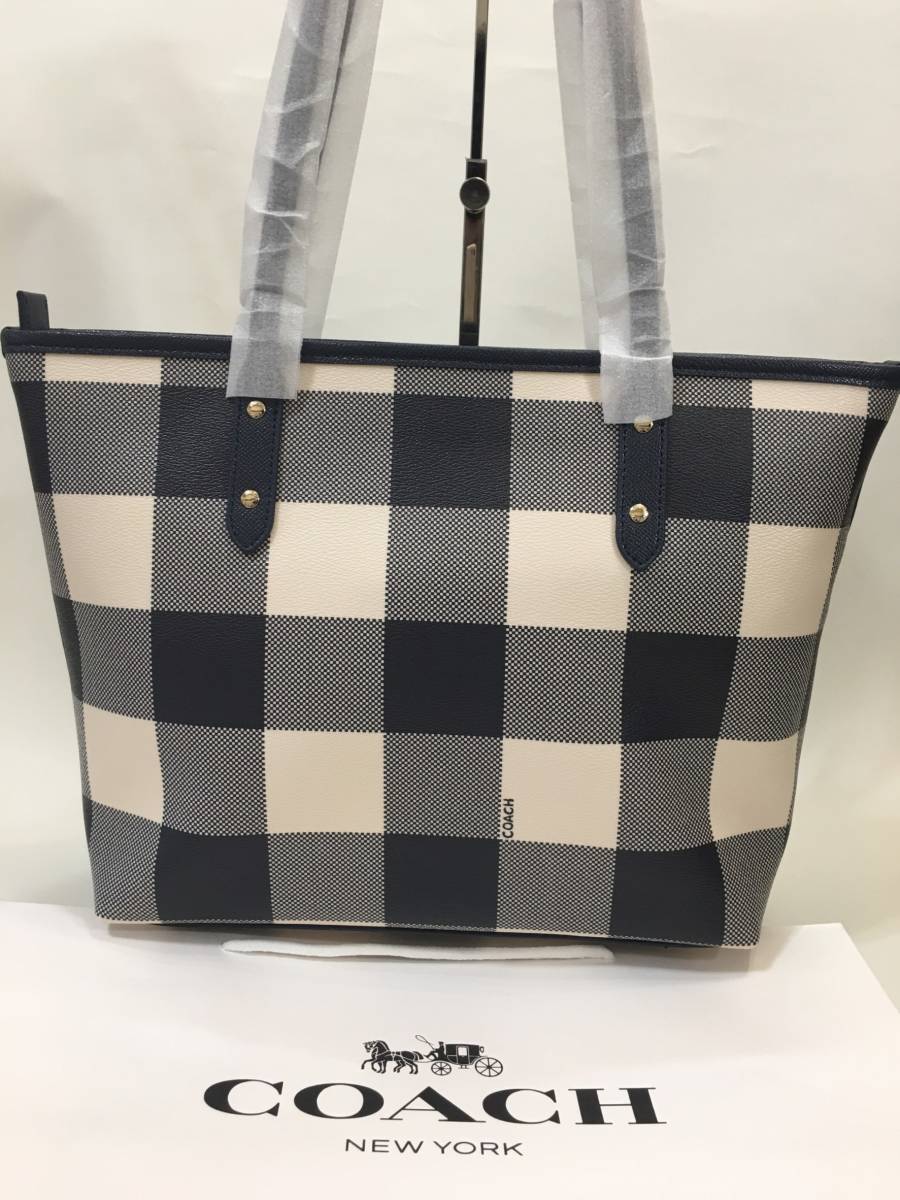 ☆コーチ☆COACH☆新品☆正規品バッグトートバッグ☆ チェック柄☆【