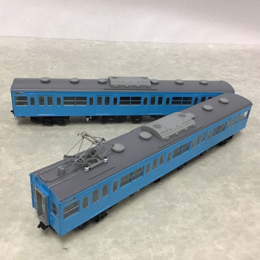 走行不良 天賞堂 HOゲージ 55007 103系 通勤型電車 新製冷房車 2両増結セット スカイブルー /鉄道模型