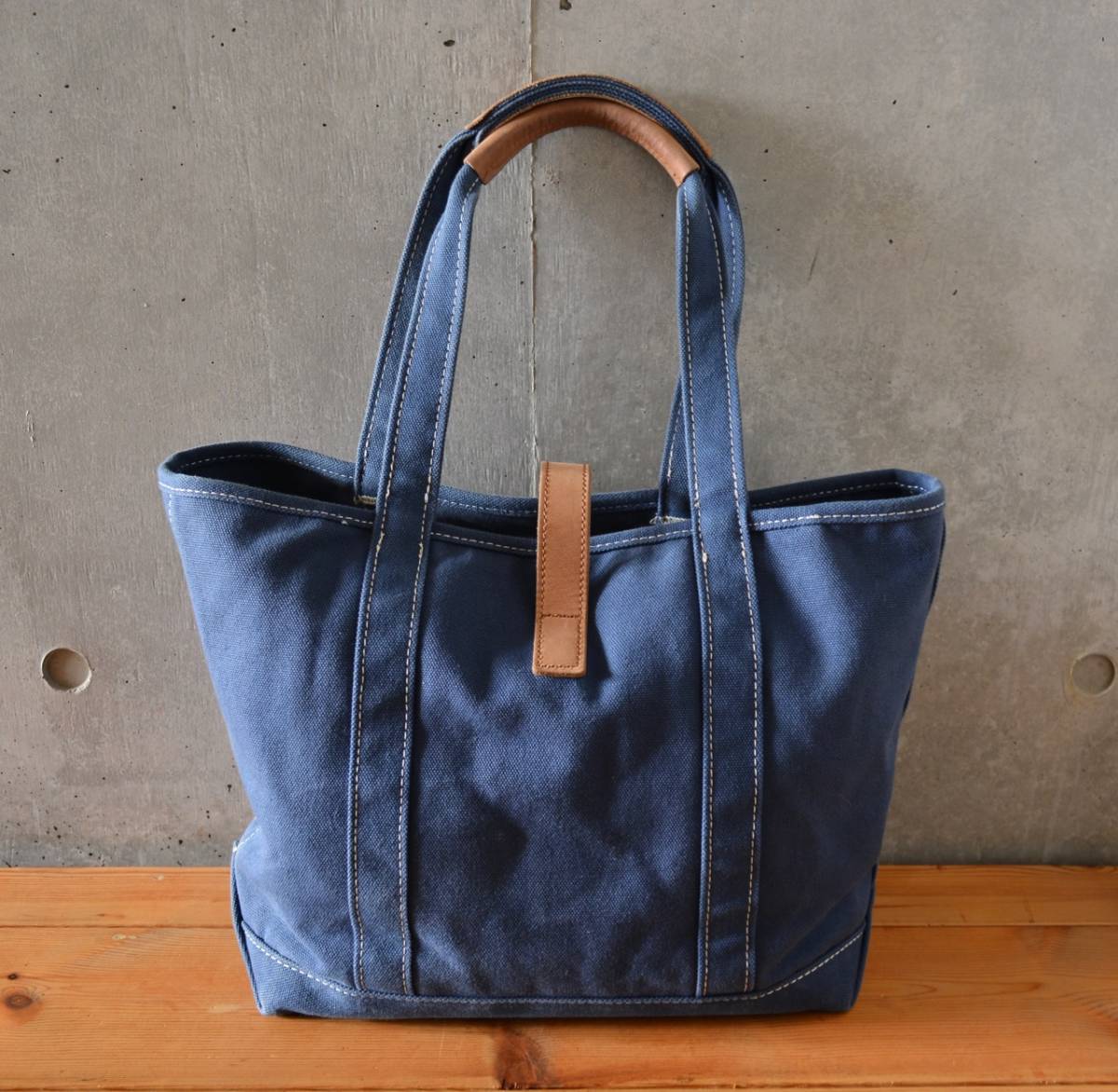 □L.L.Bean□紺/キャンバス トートバッグ