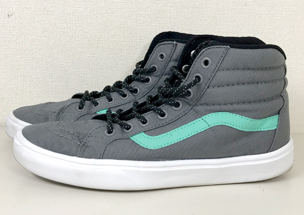 ※＊ VANSバンズ　スケート ハイ ライト　Sk8-Hi Lite VN-0UDG8ZT　グレー×ミント　26cm　男女兼用（US8/US9.5） スニーカー 靴【LKD19】