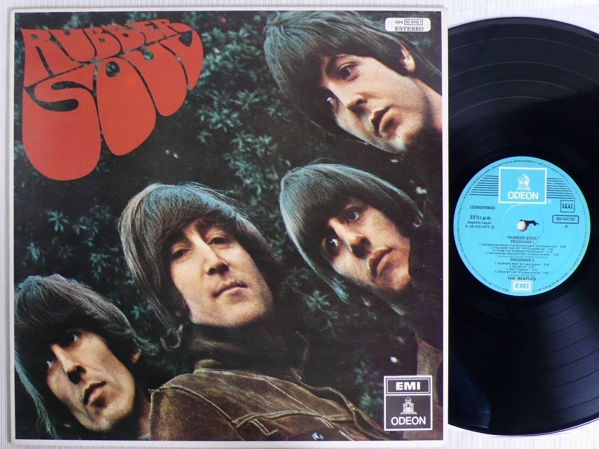 ☆スペイン水色ODEON! BEATLES☆RUBBER SOUL SPAIN ODEON STEREO 美品
