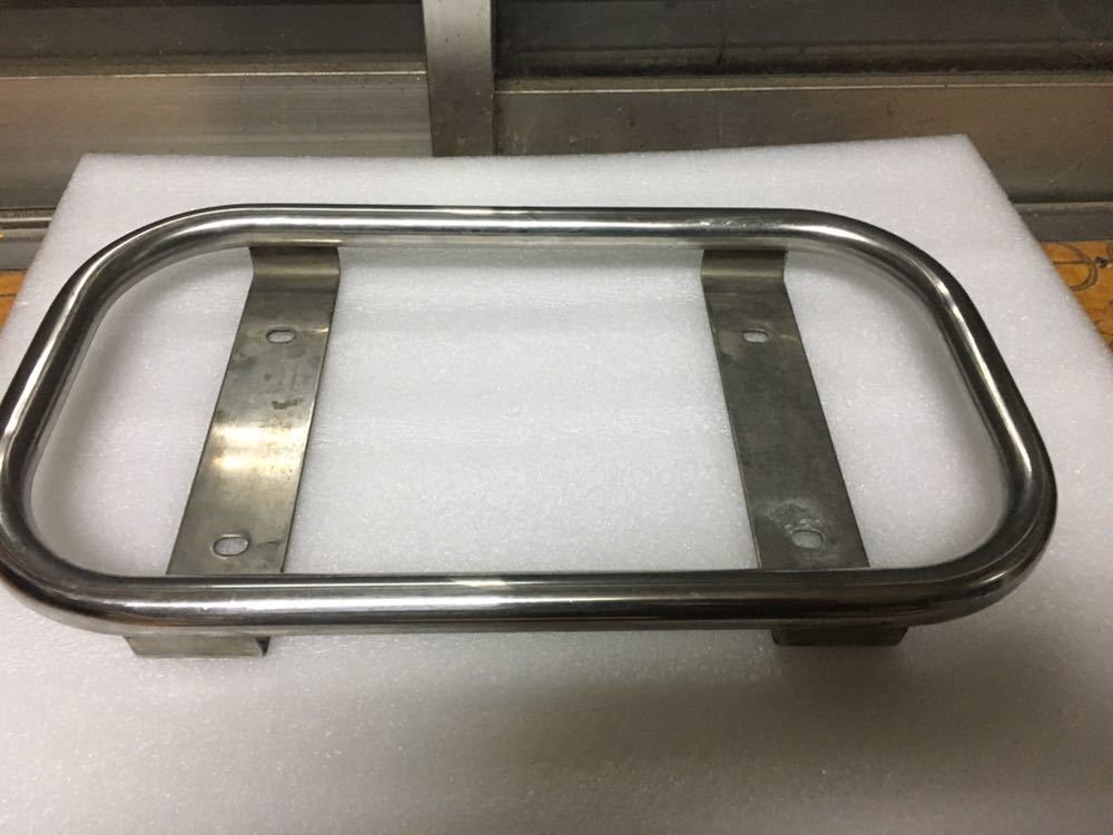 ナンバー枠 レトロ 中型用 ステンレス ナンバーフレーム デコトラ 小判 
