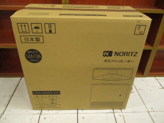 NORITZ ノーリツ ガスファンヒーター ホース2m付き GFH-4005S-W5 2018