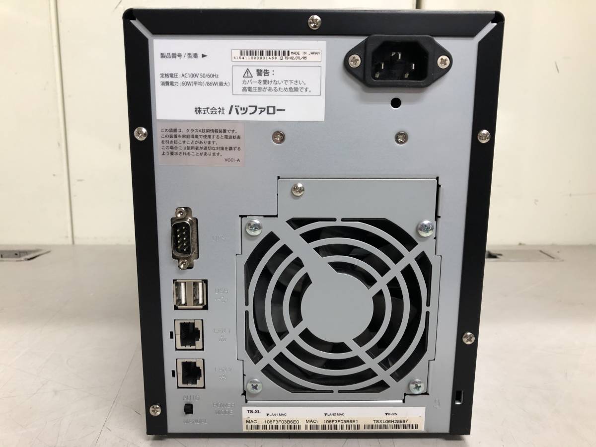BUFFALO バッファロー TeraStation TS-X2.0TL/R5 [RAID 0/1/5/10] NASケース/ネットワークHDD 動作品_6