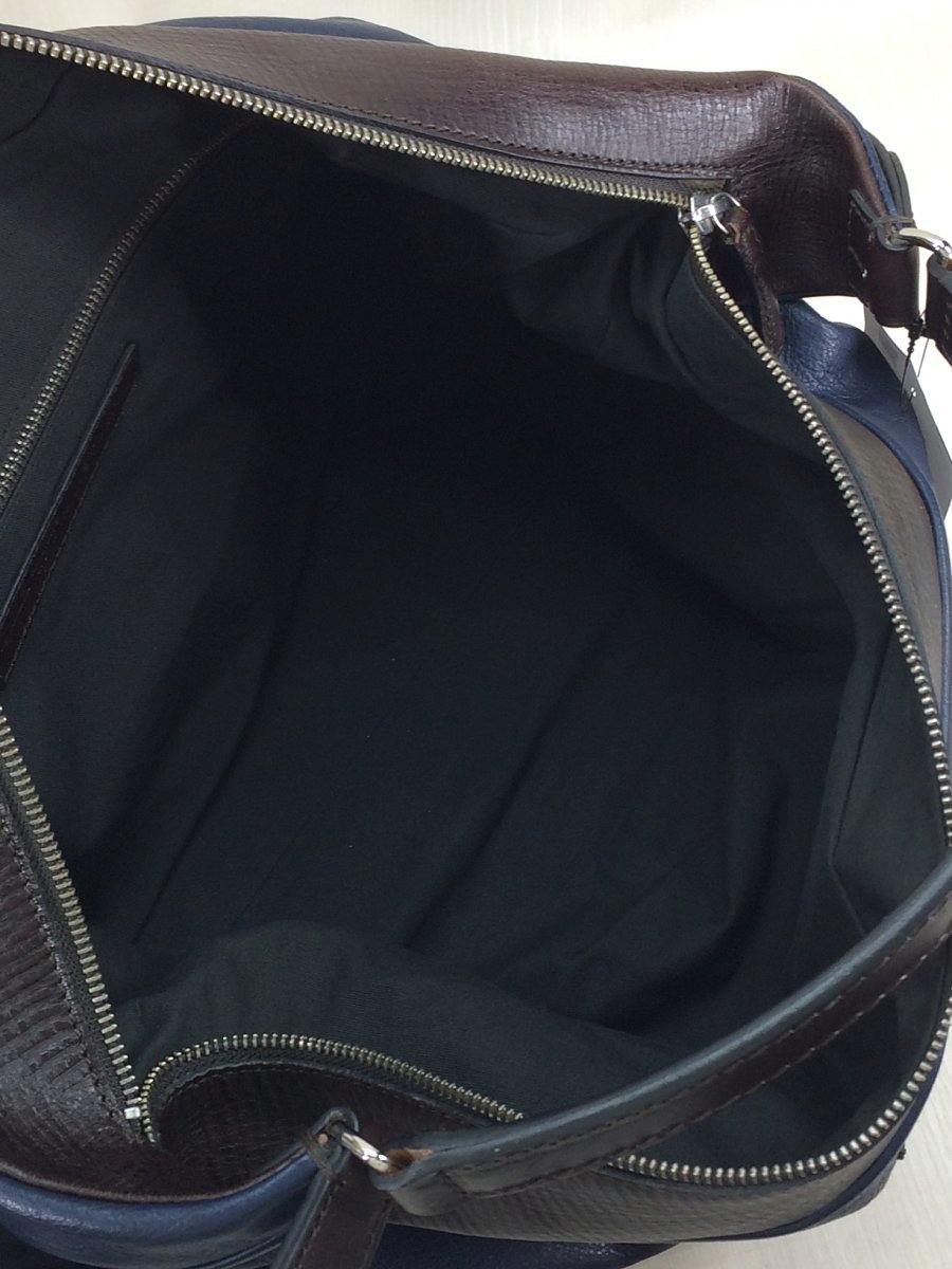 Daniel&Bob◆バッグ/レザー/NVY/無地