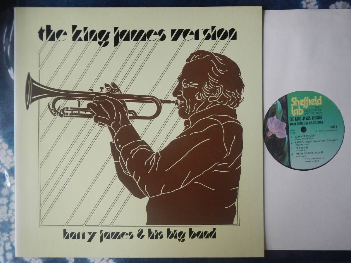 【LP】高音質SHEFFIELD LABダイレクトカッティング1976年米国製限定盤(LAB3/HARRY JAMES AND HIS BIG BAND/THE KING JAMES VERSION)