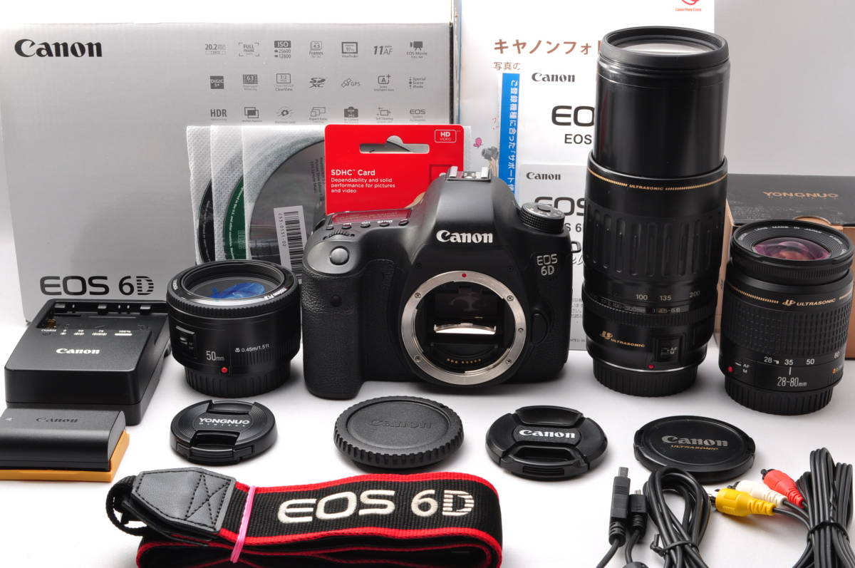 ☆極上美品☆Canon キャノン EOS 6D 単焦点&標準&超望遠トリプルレンズ 