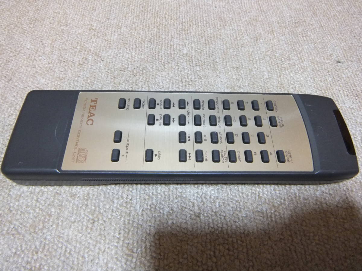 TEAC VRDS CDプレーヤー用リモコン RC－657 TEAC RC