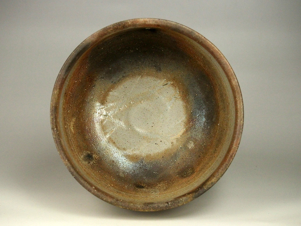 藤原建 備前緋襷茶盌 共箱 栞 備前焼 茶碗 備前茶碗 茶道具茶器