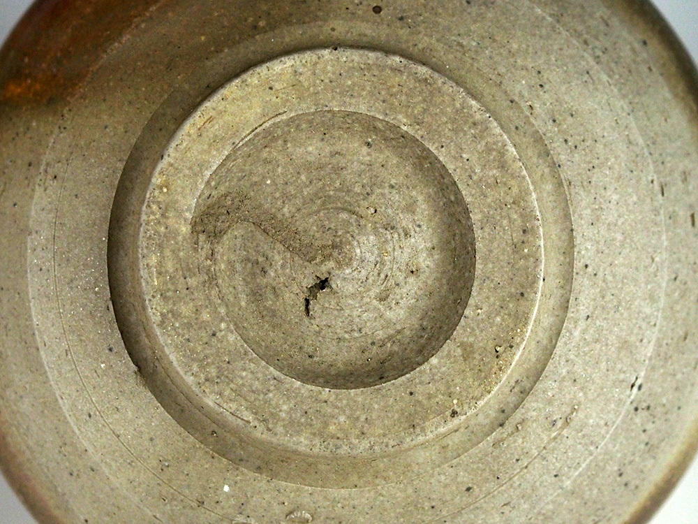 藤原建 備前緋襷茶盌 共箱 栞 備前焼 茶碗 備前茶碗 茶道具茶器