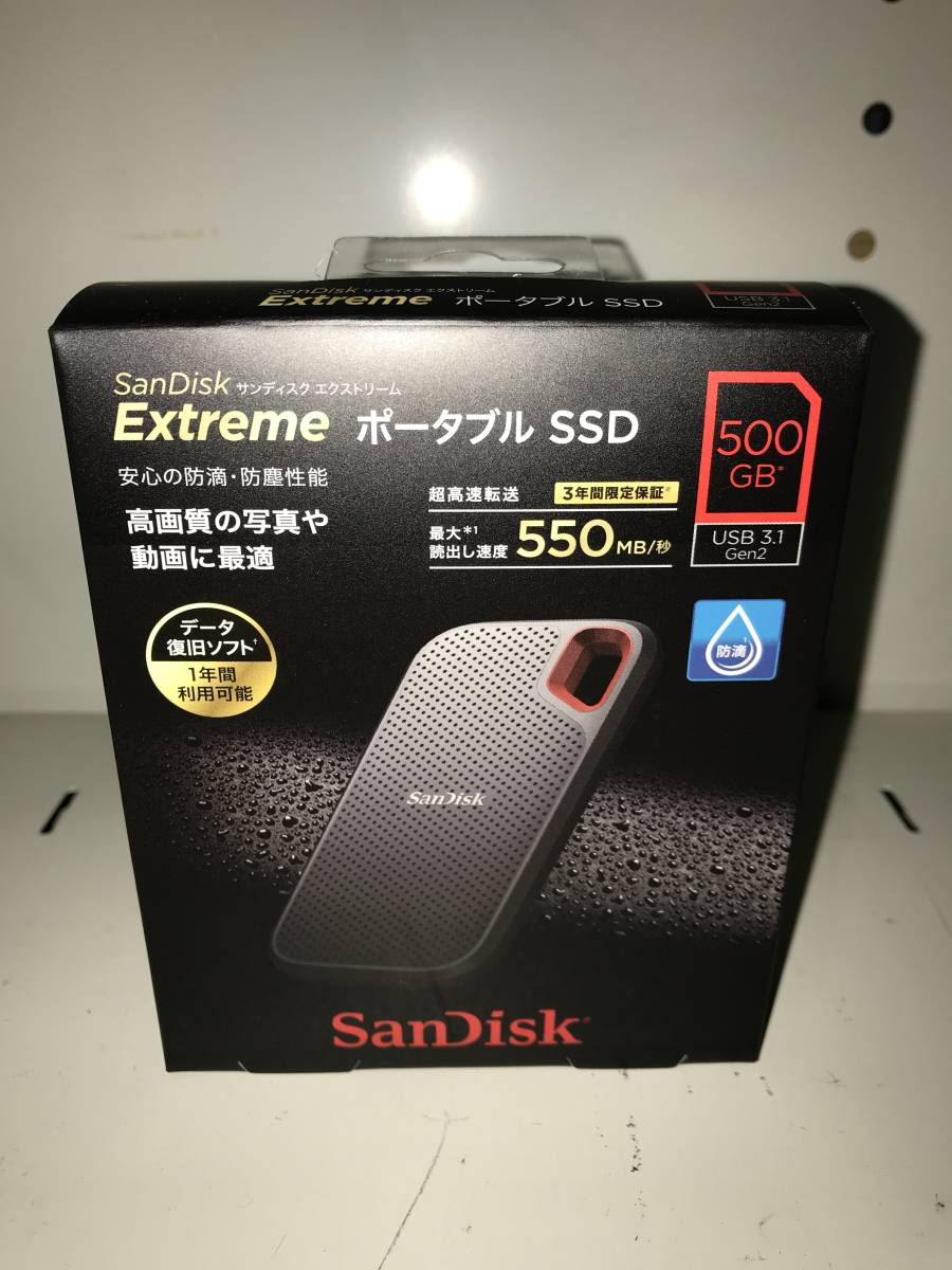エクストリーム ポータブルSSD／ SDSSDE60-500G-J25