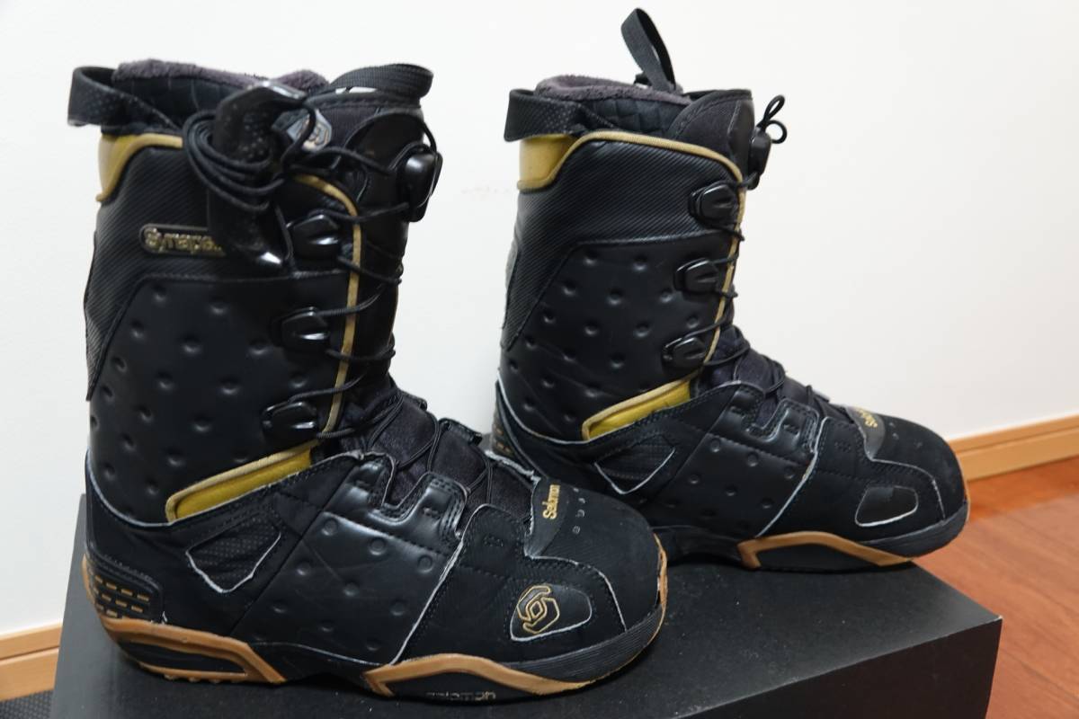 SALOMON スノーボードブーツ SYNAPSE WIDE ブラック/イエロー SALOMON スノーボードブーツ SYNAPSE WIDE ブラック/イエロー SALOMON