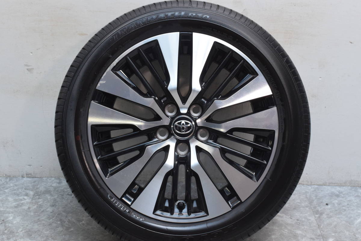 【1円～ 送料無料】【バリ溝】トヨタ 30 ヴェルファイア ZG アルファード SC 後期 純正 18in 7.5J+45 PCD114.31本 トランパス 235/50R18