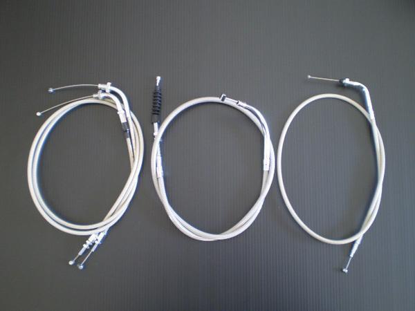 CBR400F ワイヤーSET[メッシュ+20cm] 日本製