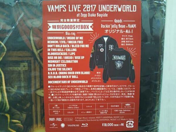 VAMPS ／ VAMPS LIVE XVII 2017 UNDERWORLD オリジナル MA-1 完全数量