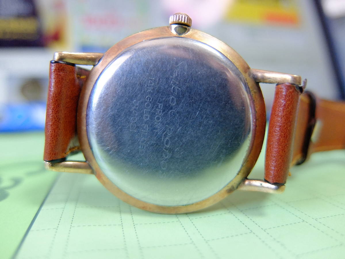セイコー クロノス 手巻き 17石 14K 金張り SEIKO CRONOS 17JEWELS