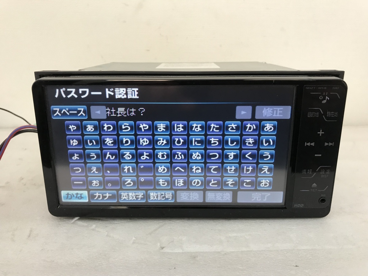 box レア トヨタ純正HDDナビ NHZT-W58 ※セキュリティロック品※ フルセグ トヨタ