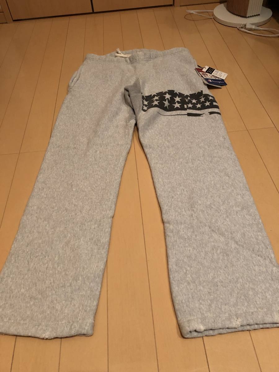  Ron herman&times;champion 星条旗スウェットパンツ Sサイズ グレー reverse weave ロンハーマン チャンピオン(男性用)｜売買されたオークション情報、yahooの商品情報をアーカイブ公開 - オークファン 男性用