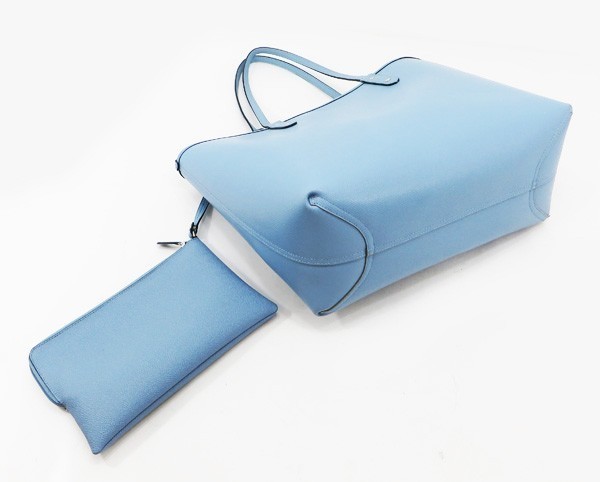 ◇【コーチ】リバーシブルトート ライトブルー/シグネチャー COACH 