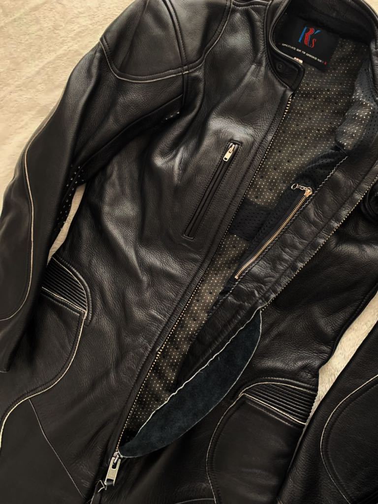 R’s 日本製 牛革 ツナギ sizeLL アールズハウス ブラック 黒 つなぎ 美品 バイカーズ レーシングスーツ メンズ ROUND - 公式]RH3001 | TAICHI(アールエスタイチ) RSタイチ（レーシングスーツ・つなぎ｜バイクウェア