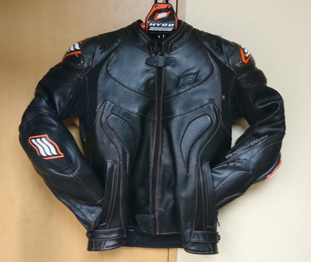 HYOD HSL103SPD ADROA D3O ST-X LEATHER JAC size.LL ブラック